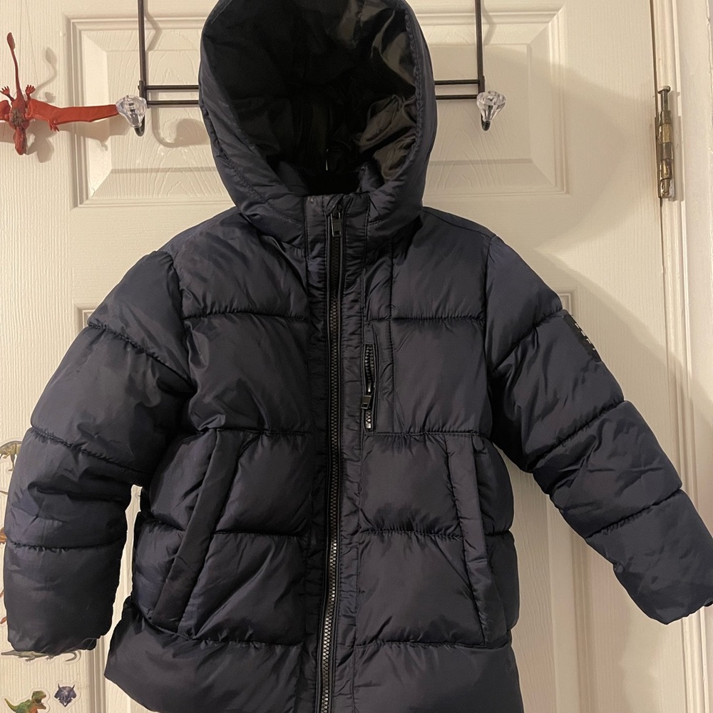 Zara Blue Puffer Jacket